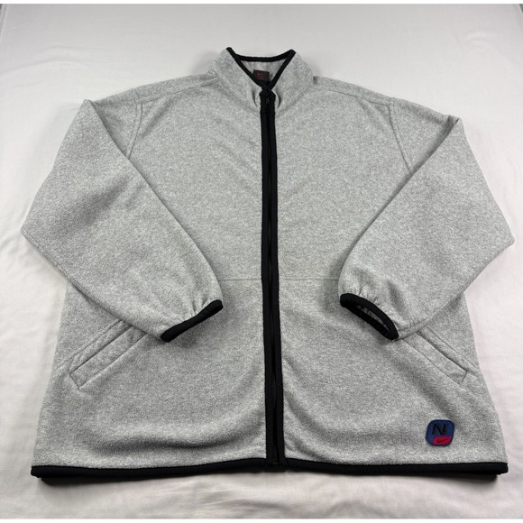 Nike Other - Vintage 90s Nike Jacket Mens Large Gray Fleece Full Zip Pockets Casual